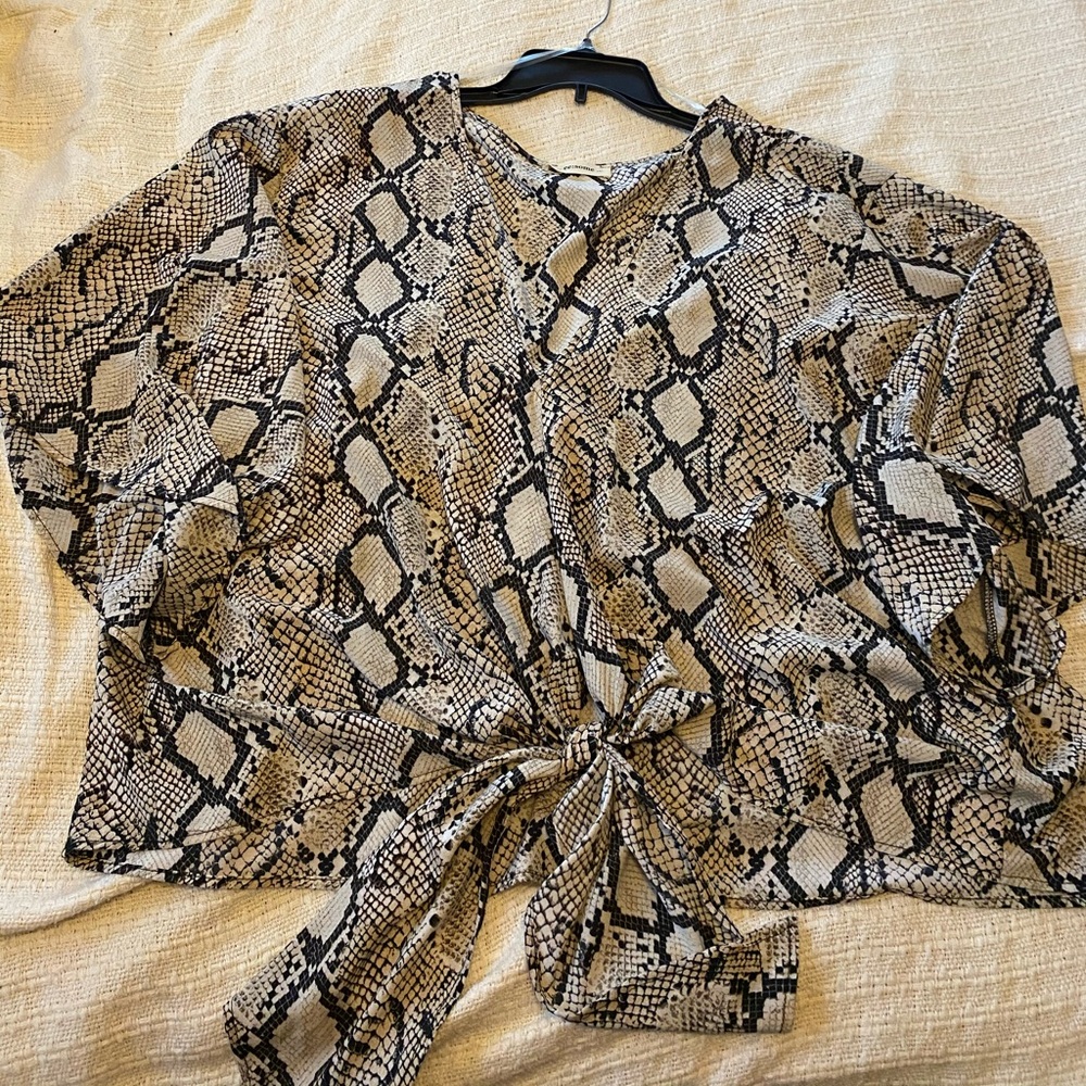 Snakeskin top